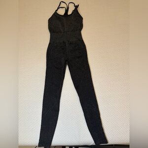 Fabletics Black Strappy Jumpsuit